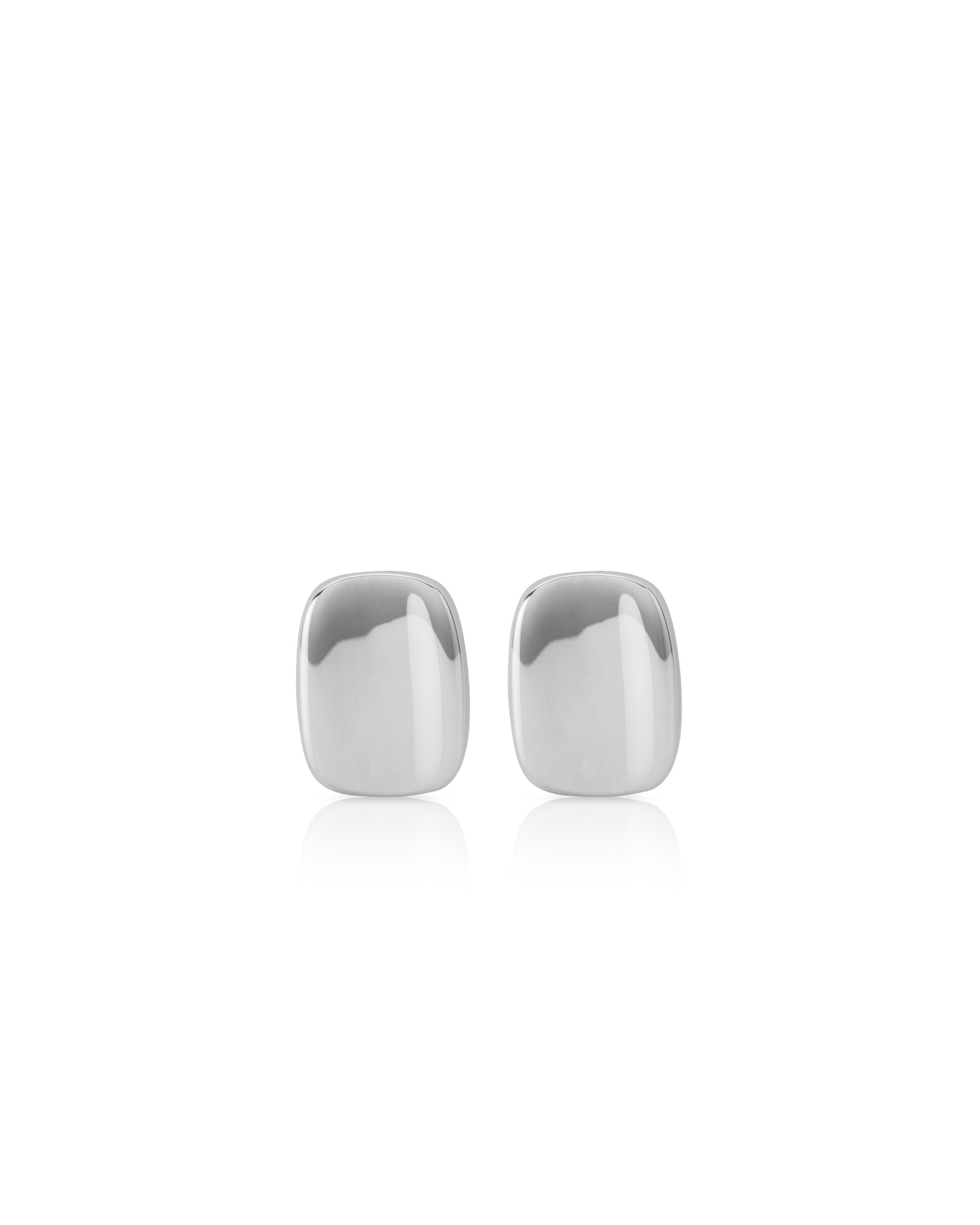 Flat Earrings Silver NOAH The Label